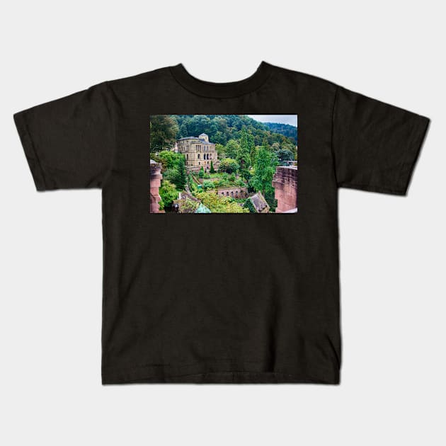 A View from Heidelberg Castle Kids T-Shirt by Imagery